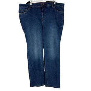 Gloria Vanderbilt Amanda 18W Women's Jeans Blue Denim